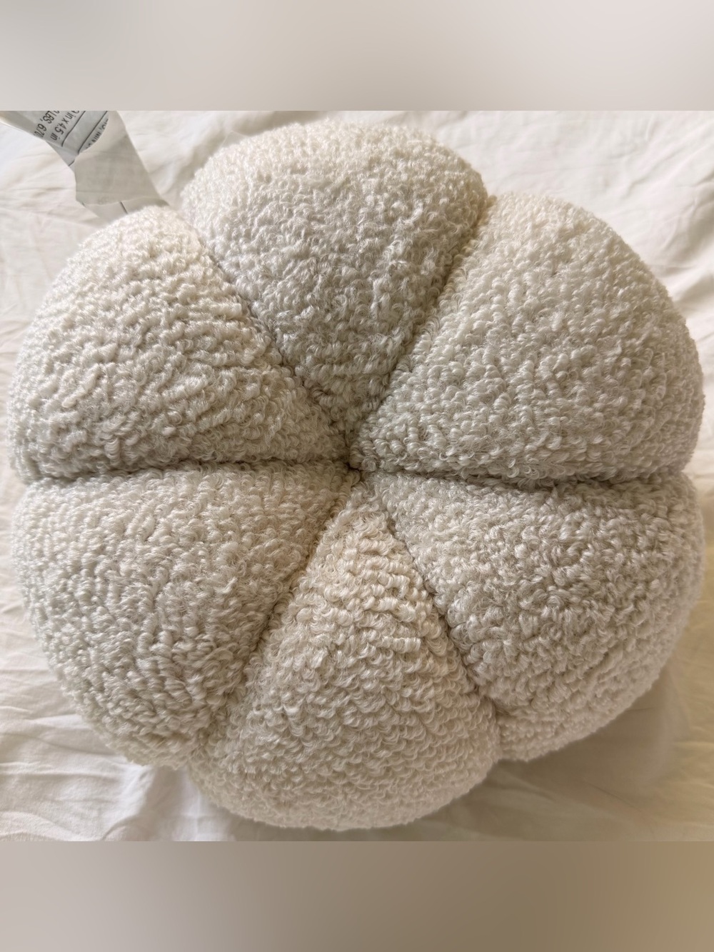Brand New Plush Sherpa Fabric Beige Brown Pumpkin Trio Halloween Fall Home Decor - Picture 5 of 11